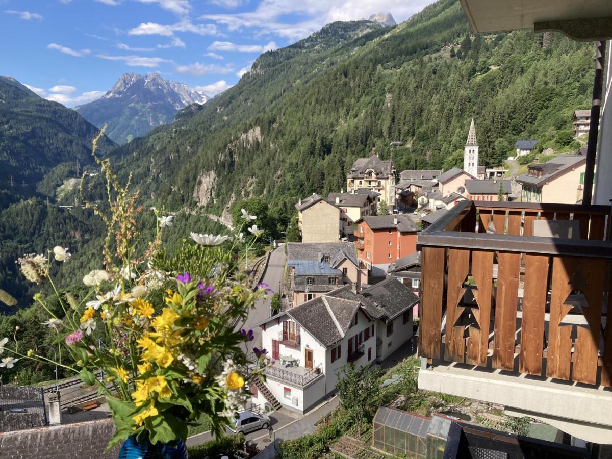 Bel Appartement 2.5 Pieces Avec Balcon, Magnifique Vue Sur Le Glacier Des Grands Finhaut Eksteriør bilde